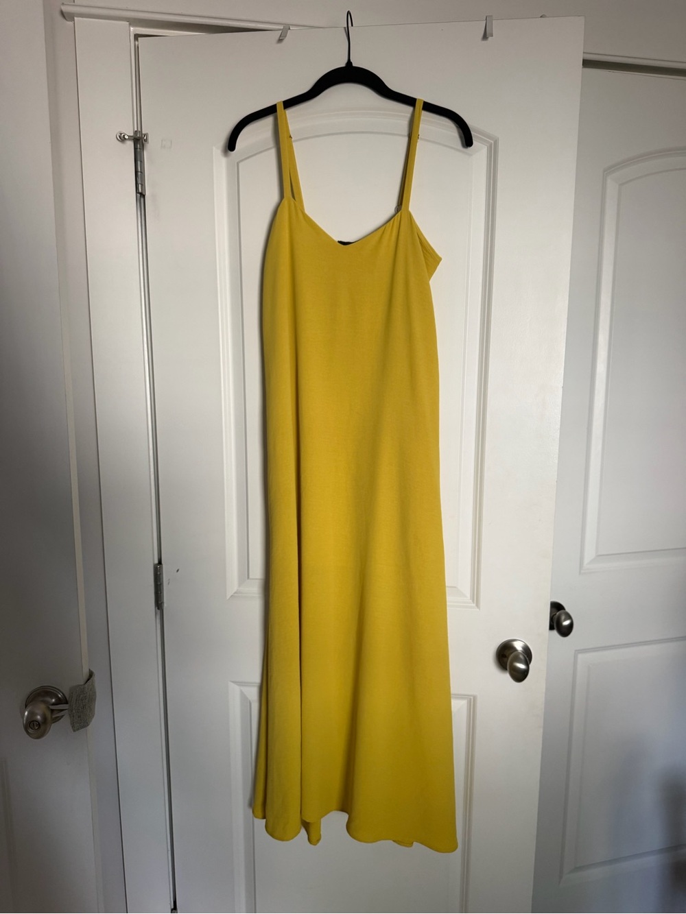 fab'rik Mustard Yellow Slip Maxi Dress